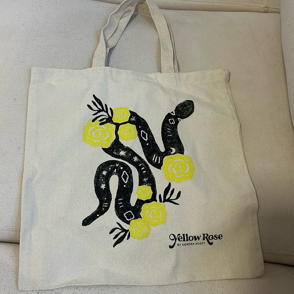Kendra Scott Yellow Rose Limited Edition Tote Bag